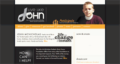 Desktop Screenshot of livelikejohn.org